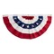 Red White & Blue Bunting Fan Flag – Stars & Stripes Patriotic Porch Decor